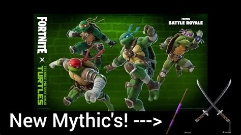 Tmnt Collab Is Insane Mythic S Mini Battle Pass And More Youtube