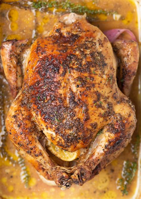 Lemon And Thyme Roast Chicken The Flavours Of Kitchen