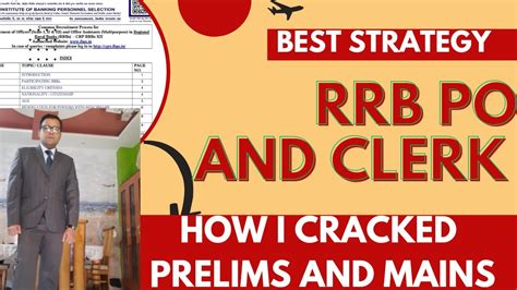 Rrb Po And Clerk Strategy Prelims Ii How I Cracked Prelims Exams Ii