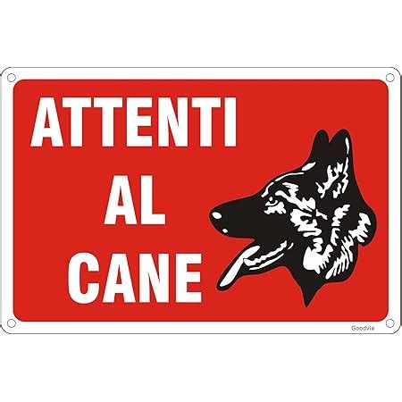 Cani Addestrati Cartello Targa Attenti Al Cane Non Entrare In Metallo