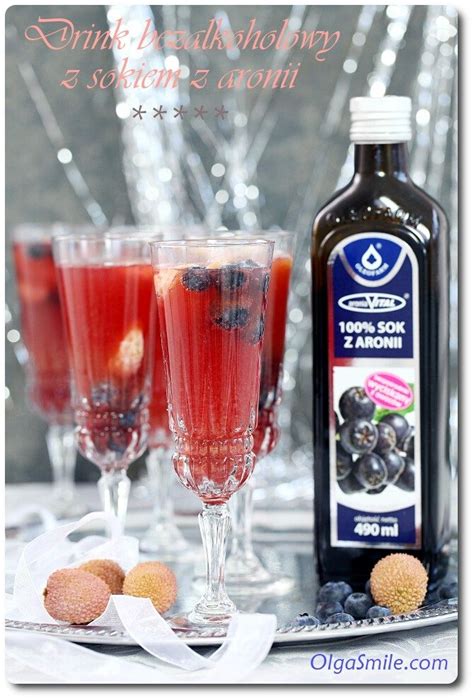 Drink bezalkoholowy z sokiem z aronii przepis Olga Smile