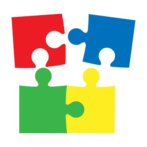 Puzzle Piece Vector Connection Idea Illustration Game Jigsaw Puzzle