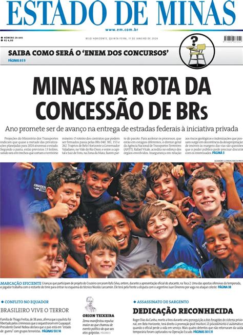 Capa Estado De Minas Domingo 25 De Dezembro De 2022