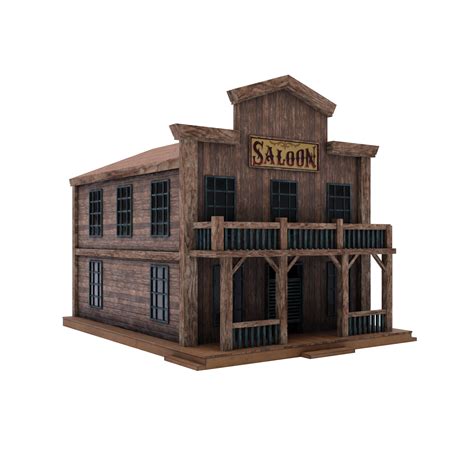 3d Wild West Saloon Building 18757148 Png