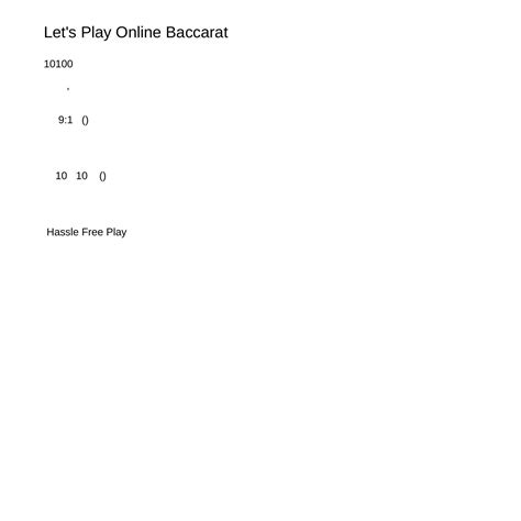 Lets Play Online Baccaratzpwek Pdf Pdf Docdroid