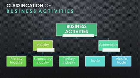 Classification Of Business Activities Industry Concept Nature