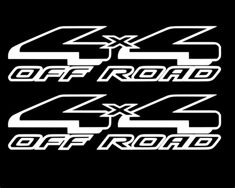 4x4 Off Road Decals Set Of 2 Weatherproof Decals For Your