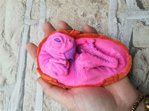 Baby Dinosaur Egg Paint Your Own Cute Plaster Cast Oviraptor Etsy