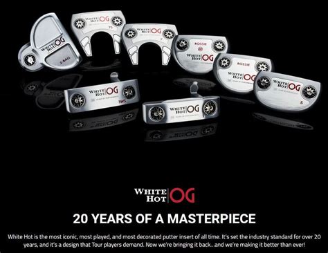 Odyssey White Hot OG 2 Ball Mallet Putter RH 34 Inch W Headcover New 85256 SidelineSwap