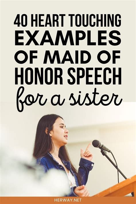 The Best Maid Of Honor Speech Examples For A Sister That Will Leave Everyone Speechless Artofit