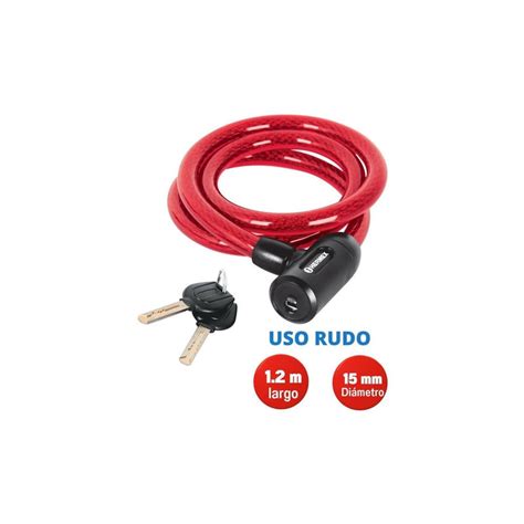 Ripley CANDADO HERMEX CB15 CADENA USO RUDO BICICLETAS 120 CM X 15 MM