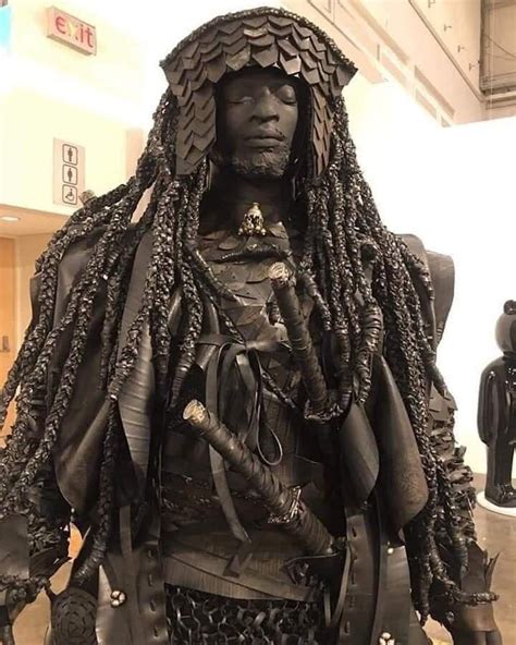 A Statue Of The African Samurai Yasuke” One Of The Main Protagonists