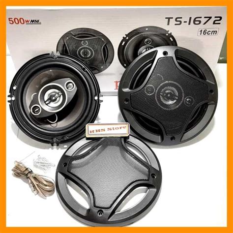 PCINENER Speaker Subwoofer Mobil 6 Inch Hi Fi 500W 2PCS TS 1672 DAUN