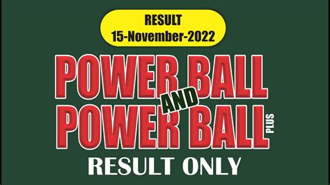 Ithuba Lottery Result 15 11 2022 POWERBALL AND POWERBALL PLUS RESULT