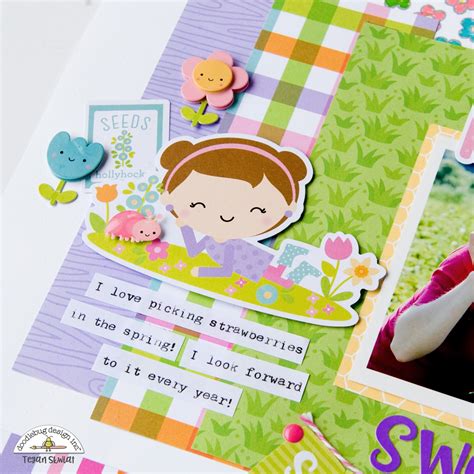 Doodlebug Design Inc Blog Simply Spring Stamped Layout With Tegan