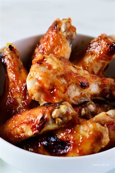 Air Fryer BBQ Chicken Wings Recipe - Add a Pinch