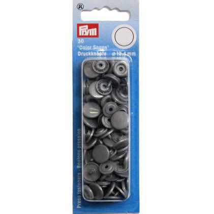 Boutons Pression Colorsnaps Mm Gris Anthracite