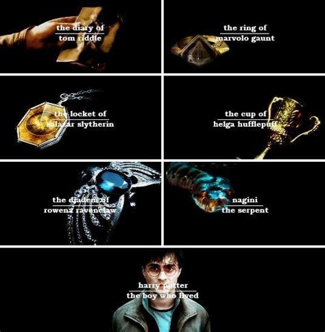 Harry finds out from his lessons that Voldemort used horcruxes, objects ...