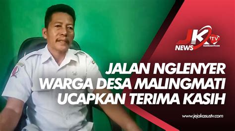 Kades Malingmati Tambakrejo Ucapkan Terima Kasih Kepada Bupati