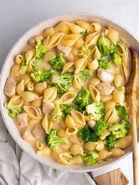 Cheesy Chicken Broccoli Pasta Shells – Cookin' with Mima