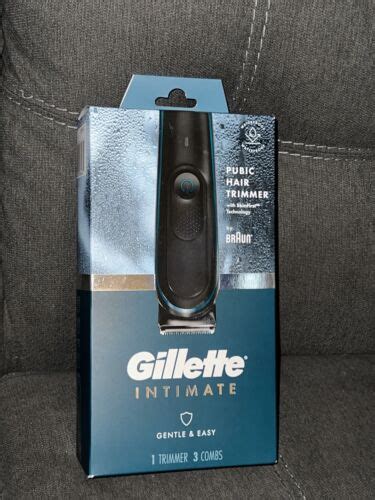 Gillette Intimate Men S Pubic Hair Trimmer Waterproof Body Groomer Black 47400684669 Ebay