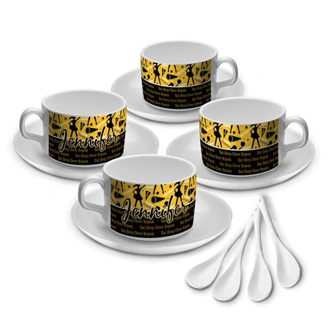 Cheer Tea Cup - Set of 4 (Personalized) - YouCustomizeIt