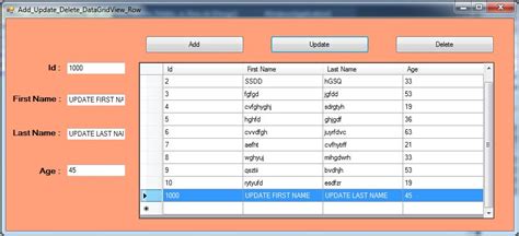 VB NET How To Add Delete And Update DataGridView Row Using TextBoxes