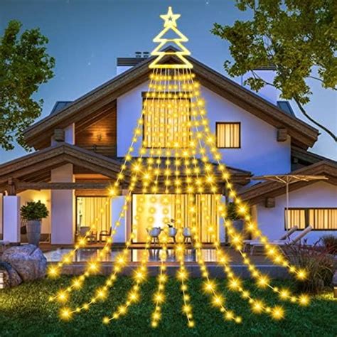 Yoxisa Guirlande Lumineuse Sapin De No L Avec Etoile Led