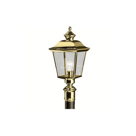 Kichler 9913pb Bay Shore Polished Brass Outdoor Post Lamp Kic 9913pb