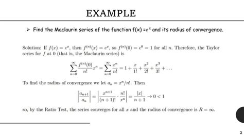 Taylors And Maclaurin Series Ppt