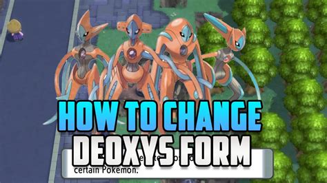 How To Change Deoxys Forms In Pokemon Brilliant Diamond And Shining