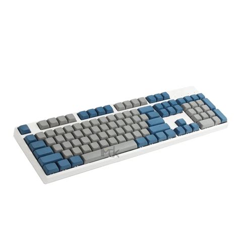 YMDK Tapa de tecla completa para teclado mecánico XDA Azul Gris