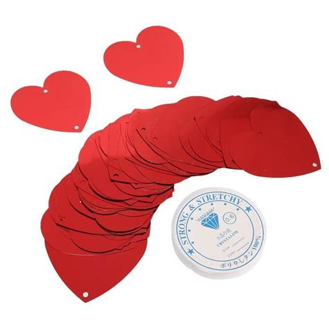 Hurrise Confettis De Mariage Pcs Confettis En Forme De Coeur Rouge