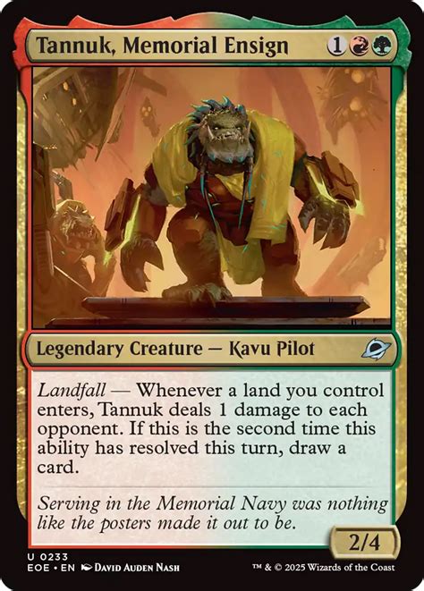 Tannuk Memorial Ensign · Edge Of Eternities Eoe 233 · Scryfall