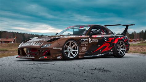 4k Rx 7 Mazda Tuning Brown Hd Wallpaper Rare Gallery