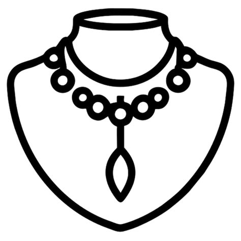 Contorno Del Icono Del Collar Vector Premium