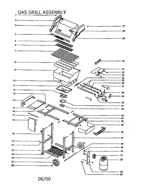 Gas Grill Diagram And Parts List For Model Genesissilverblp Weber Parts