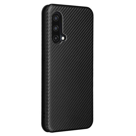 Oneplus Nord Ce G Flip Case Carbon Fiber Black