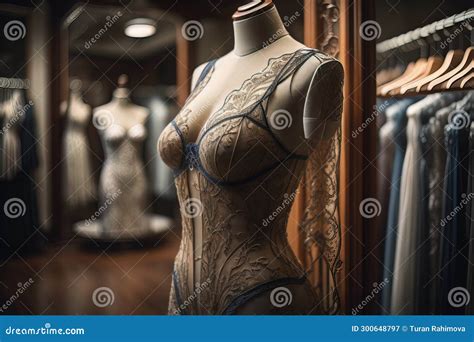 Sensual Lingerie On A Mannequin Ai Generative Stock Illustration Illustration Of Underwear