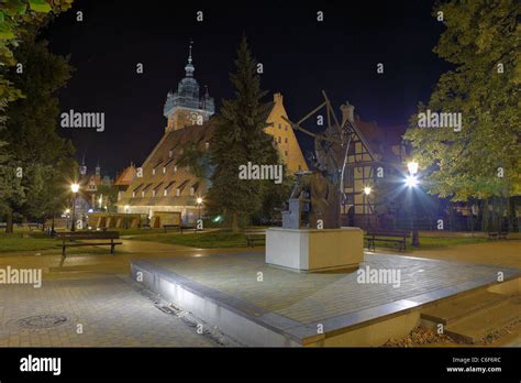 Monument To The Great Polish Astronomer Johannes Hevelius In The