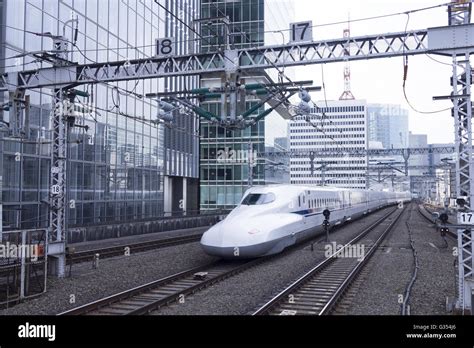 Shinkansen High Speed Train Japan Stock Photo Alamy