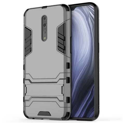 Slim Armour Tough Shockproof Case For Oppo Reno Z Grey