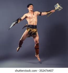Half Naked Strong Man Image Ancient Stock Photo 341733707 Shutterstock