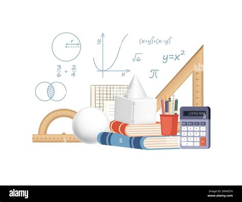 Cursos De Ciencias Matemáticas Concepto De Educación En Línea O Ilustración Vectorial De La