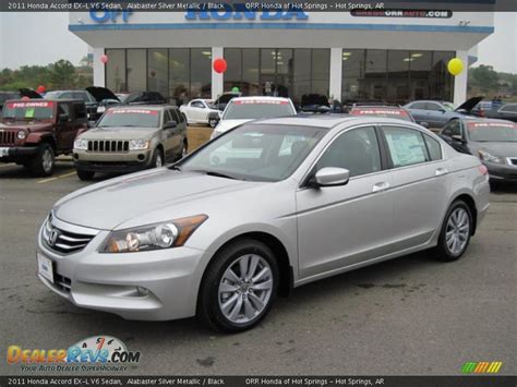 2011 Honda Accord Ex L V6 Sedan Alabaster Silver Metallic Black Photo