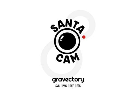 Santa Cam Christmas SVG Free Gravectory