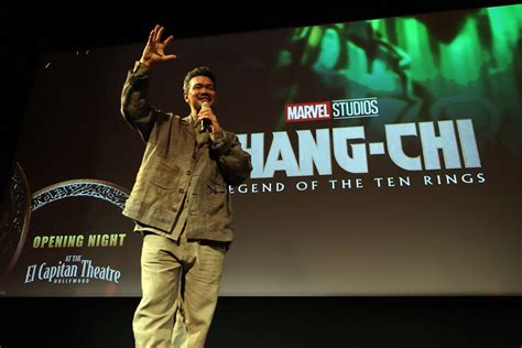 Director Destin Daniel Cretton Surprises Fans At Shang Chi Opening Night