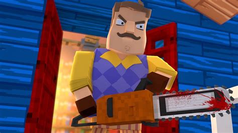 Minecraft HELLO NEIGHBOR O VIZINHO ESTÁ VIVO YouTube