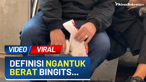 Video Viral Diduga Akibat Kelelahan Seorang Pria Tak Kuasa Menahan