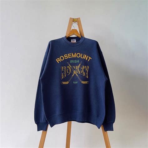90s Rosemount Irish Hockey Athletic Sweatshirt L Etsy